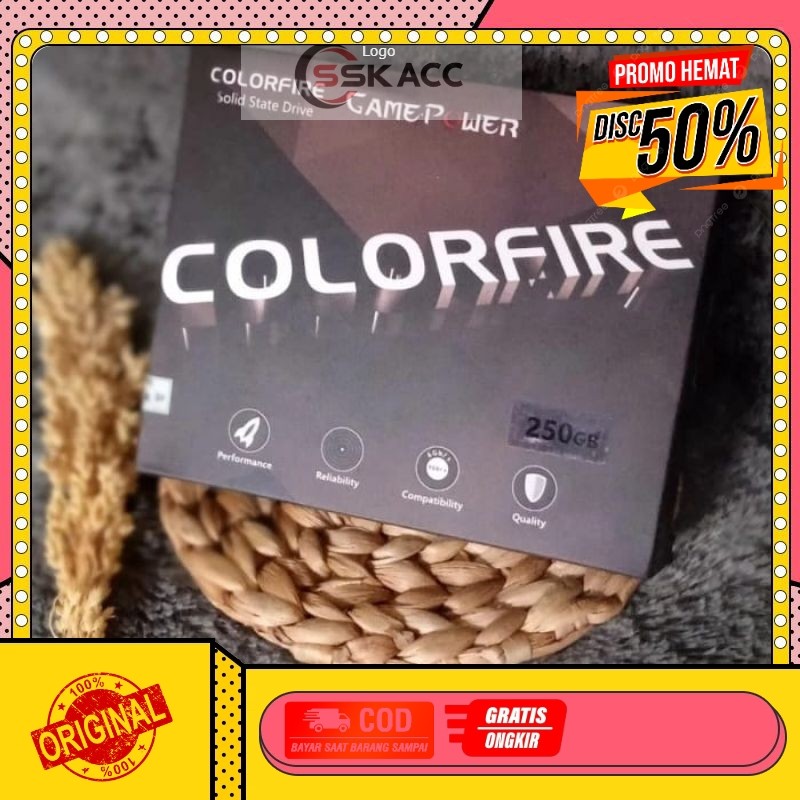 SSD SOLID STATE DRIVE COLORFIRE SATA3 250GB SSK