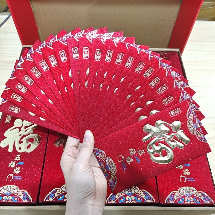 

Angpao Sincia /Angpau Imlek /Angpau Panjang&Pendek /Perlengkapan imlek - SX19-03 isi 20