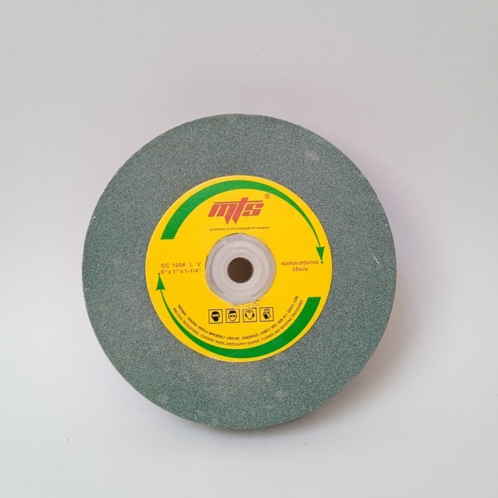 I* MTS Batu Asah Gerinda 6 Inch GC80 Pengasah Mata Gerinda Batu Gosok Asah Besi Grinding Wheel
