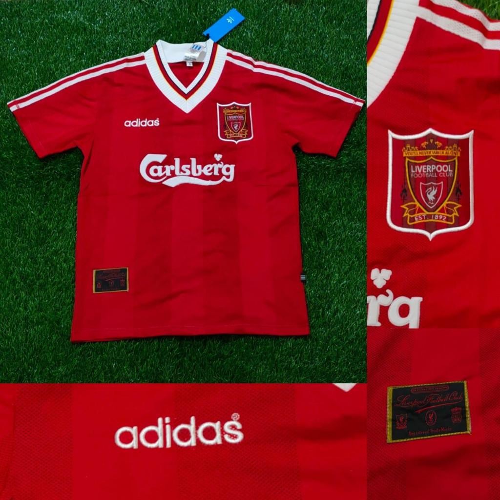 JERSEY RETRO VINTAGE LIVERPOOL HOME 1995/1996 CARLSBERG GRADE AAA CLASSIC
