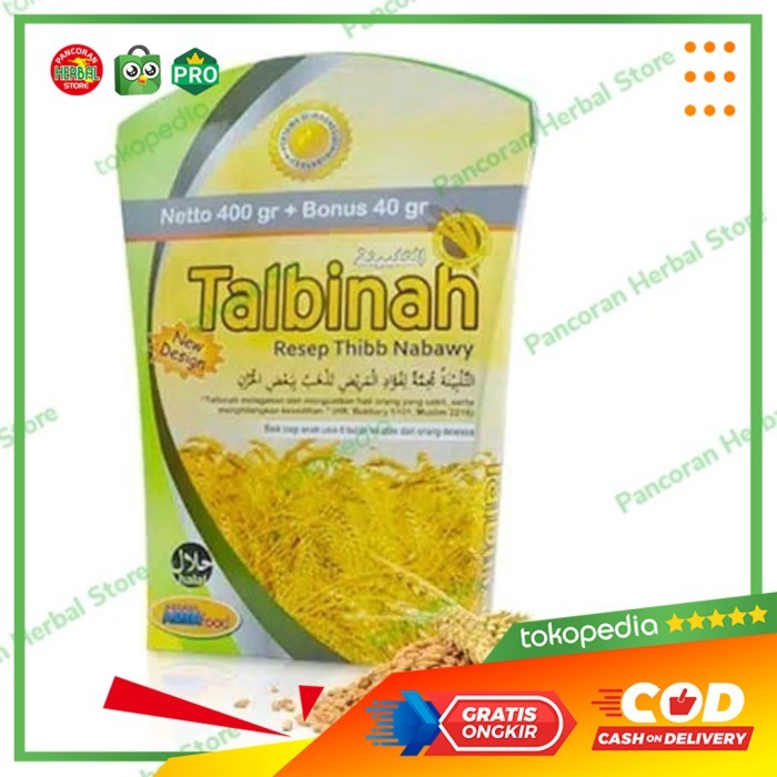 

[0k_market1] termurah!!! Talbinah resep Thibb Nabawy 400gr + 40 gr Tepung Gandum