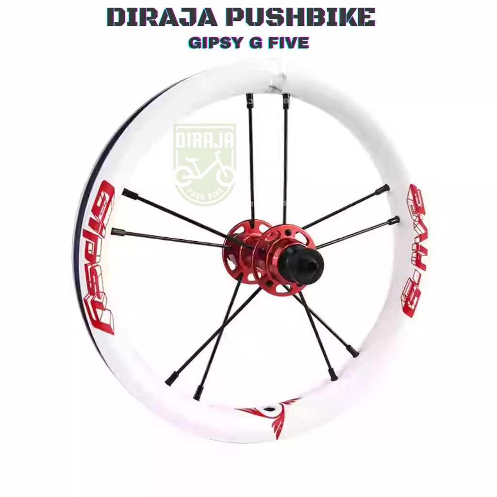 Wheelset Pushbike Gipsy G Five Velg Gipsy Wheelset Pushbike Balancebike Ringan Original