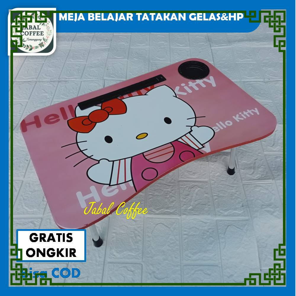 Meja Belajar Lipat Anak  / Meja Belajar Leptop Dan Tempat Gelas Handphone M01