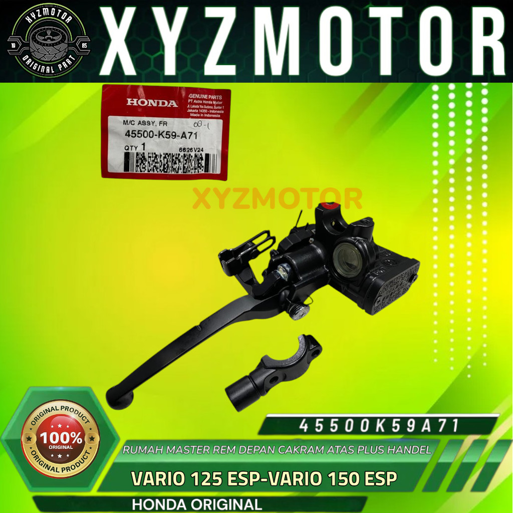 RUMAH MASTER REM DEPAN CAKRAM ATAS PLUS HANDEL VARIO 125 ESP VARIO 150 ESP HONDA ORI 45500-K59-A71