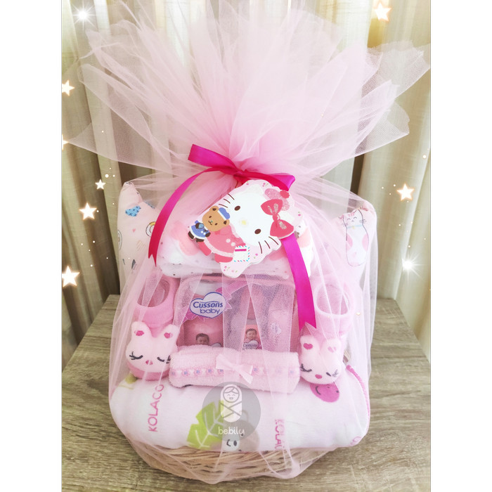 

[0k_market1] Parcel Bayi 150/ Parsel Bayi / Kado Bayi / Kado Newborn / Baby Hampers - Merah Muda