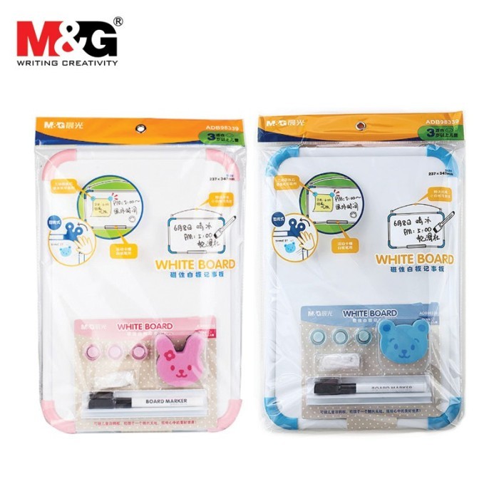 

Set Papan Tulis Putih Anak M&G ADB98339 Whiteboard Children Plus Spidol Magnet Penghapus - Set - M&G, ADB98339 KECIL