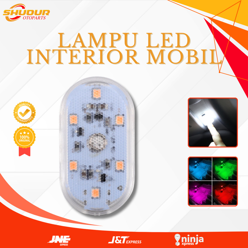 Lampu Plafon Mobil / Lampu LED Sentuh Plafon / Dashboard Mobil /  Lampu Tempel Tanpa Kabel Plafon Mo