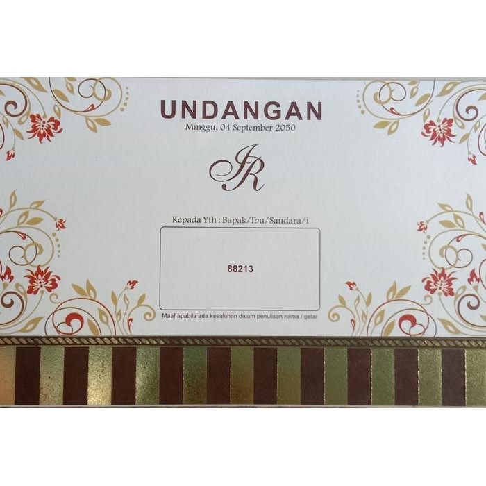 Blangko Undangan Pernikahan ERA BARU / ERBA 88213 COVER Harga Murah