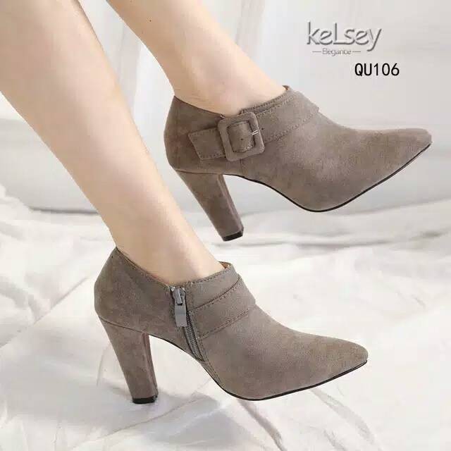 AF Sepatu wanita heels boots qu106