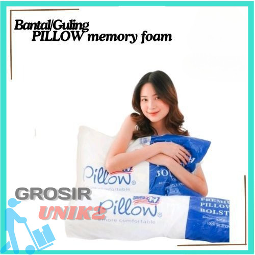 *BANTAL/GULING PILLOW109 MEMORY FOAM PREMIUM PILLOW BOLSTER