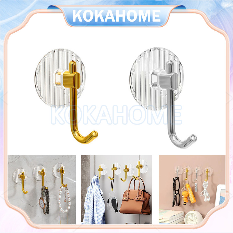 Gantungan Baju Kait Perekat Dapur/Gantungan Akrilik/Dinding Perekat Gantungan Kamar Mandi