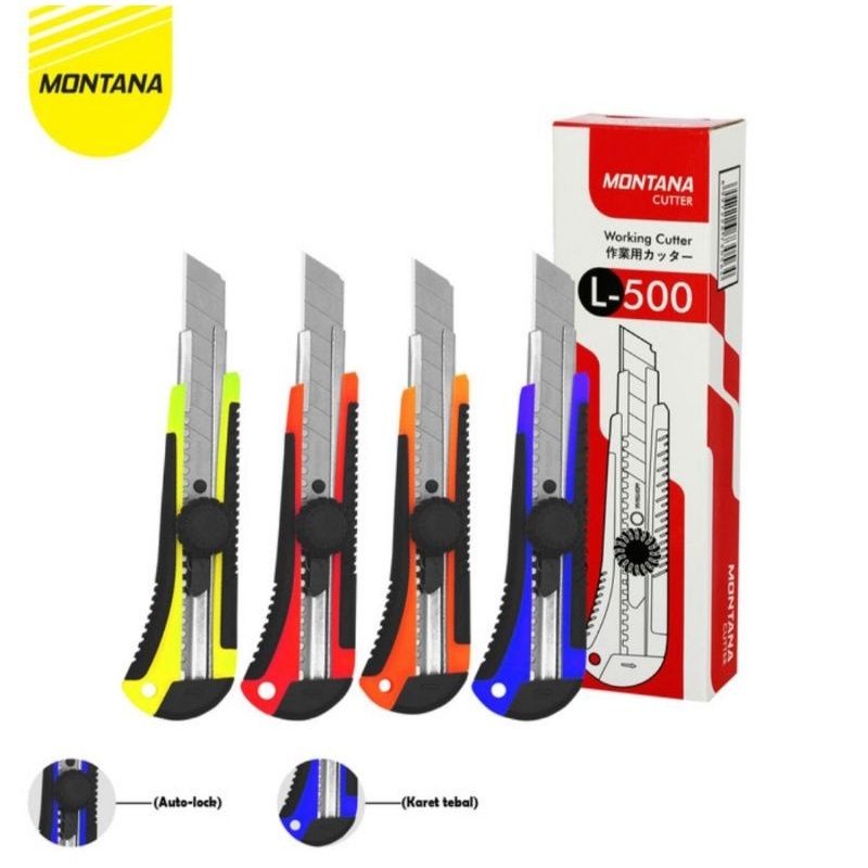 

MONTANA Cutter / Pemotong Montana CT-L500/ Cutter tajam/ Pisau Ukir
