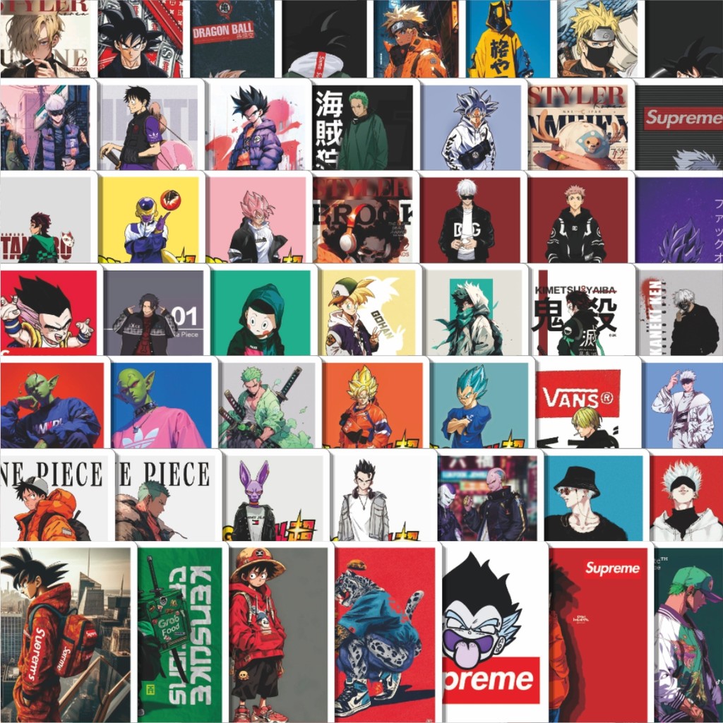 

Stiker Cutting Pack Stiker Poster Anime Isi 100Pcs Series Aesthetic Lucu Keren Untuk Koper Bahan Vynil