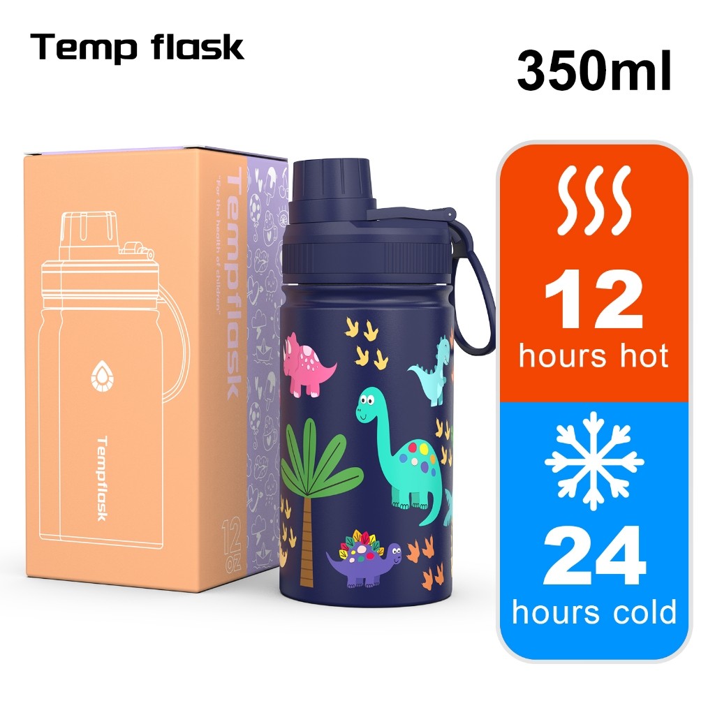 

Tempflask tumbler Mug Gelas baja tahan karat Botol Minum Thermos 350ml Mini Tahan 24 jam dan Dingin sultan termos air panas untuk bayi Cangkir Teh Vacuum Steel kopi cowok