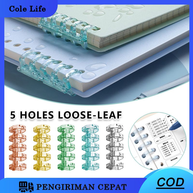 

DIY Binding Ring Binder / Ring Binder 1pcs 5 Lubang DIY Loose Leaf Ring Binder