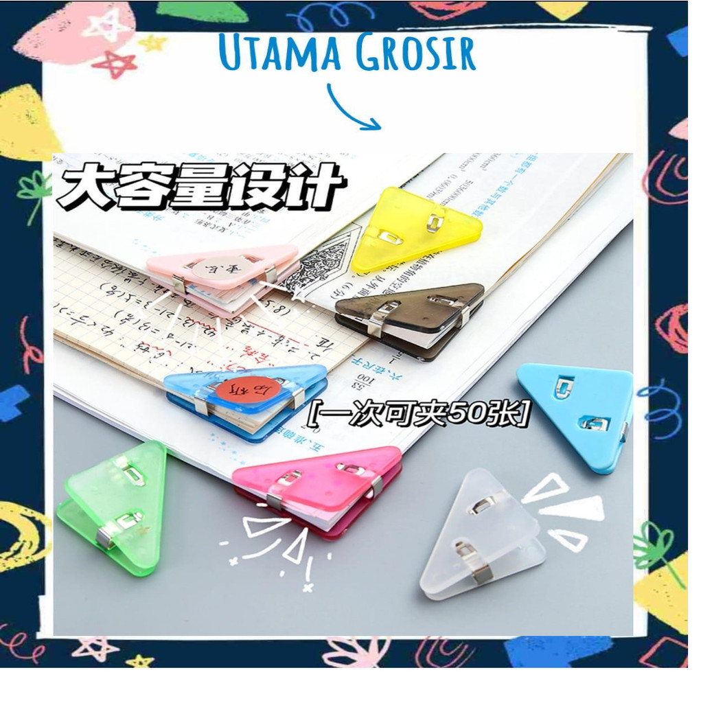 

UG Penjepit Kertas Akrilik Penjepit Sudut Kertas Segitiga Acrylic Corner Clamp AM