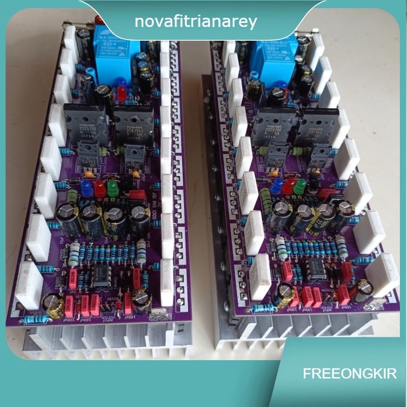 2.Pcs kit driver power socl 506 TEF 2U 20cm 8 set tr final Toshiba lengkap protector speaker tinggal