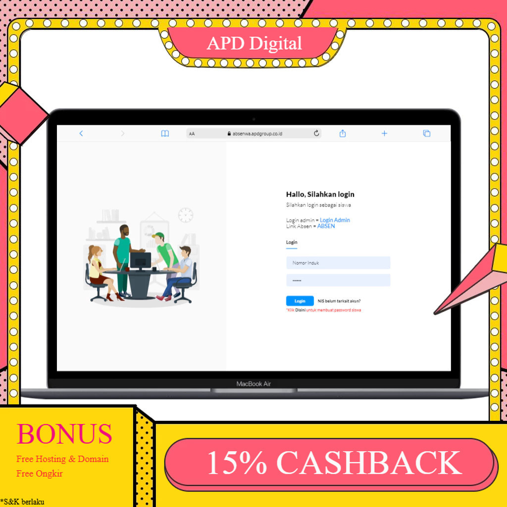SOURCE CODE ABSENSI SISWA FITUR QR DAN NOTIF WA GATEWAY TERBARU APD