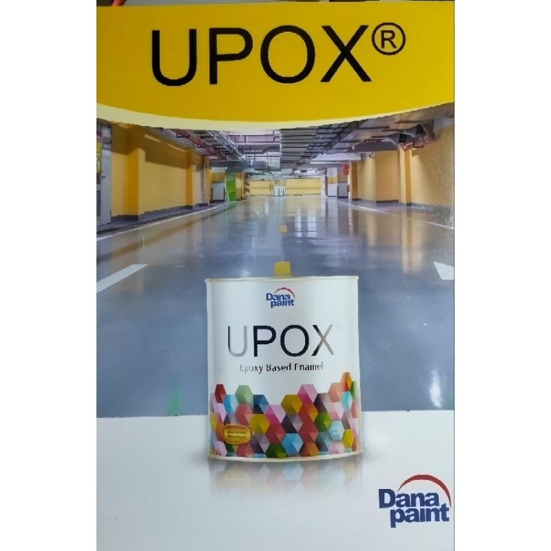 Cat epoxy lantai Dana paint UPOX 0.9L set hardener, Cat lantai keramik UPOX, Cat Dana paint UPOX.