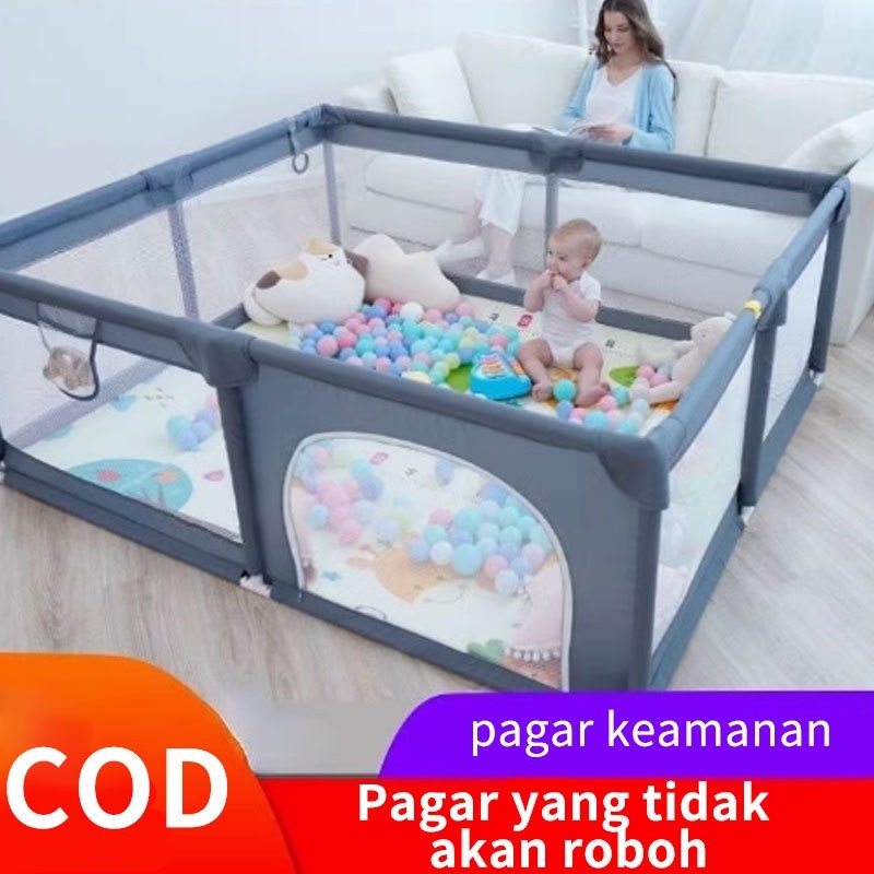 【COD】Pagar Bayi Bermain Pagar Pintu Untuk Bayi Baby Playfence playpen Pagar Bayi Kolam Main Anak