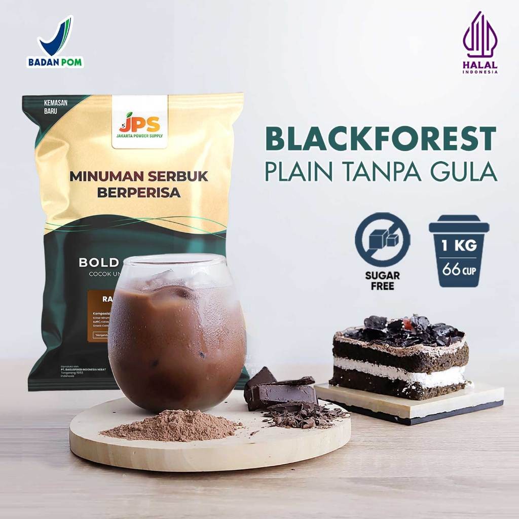 

Powder Drink JPS Bubuk Minuman Rasa BLACKFOREST PLAIN 1Kg