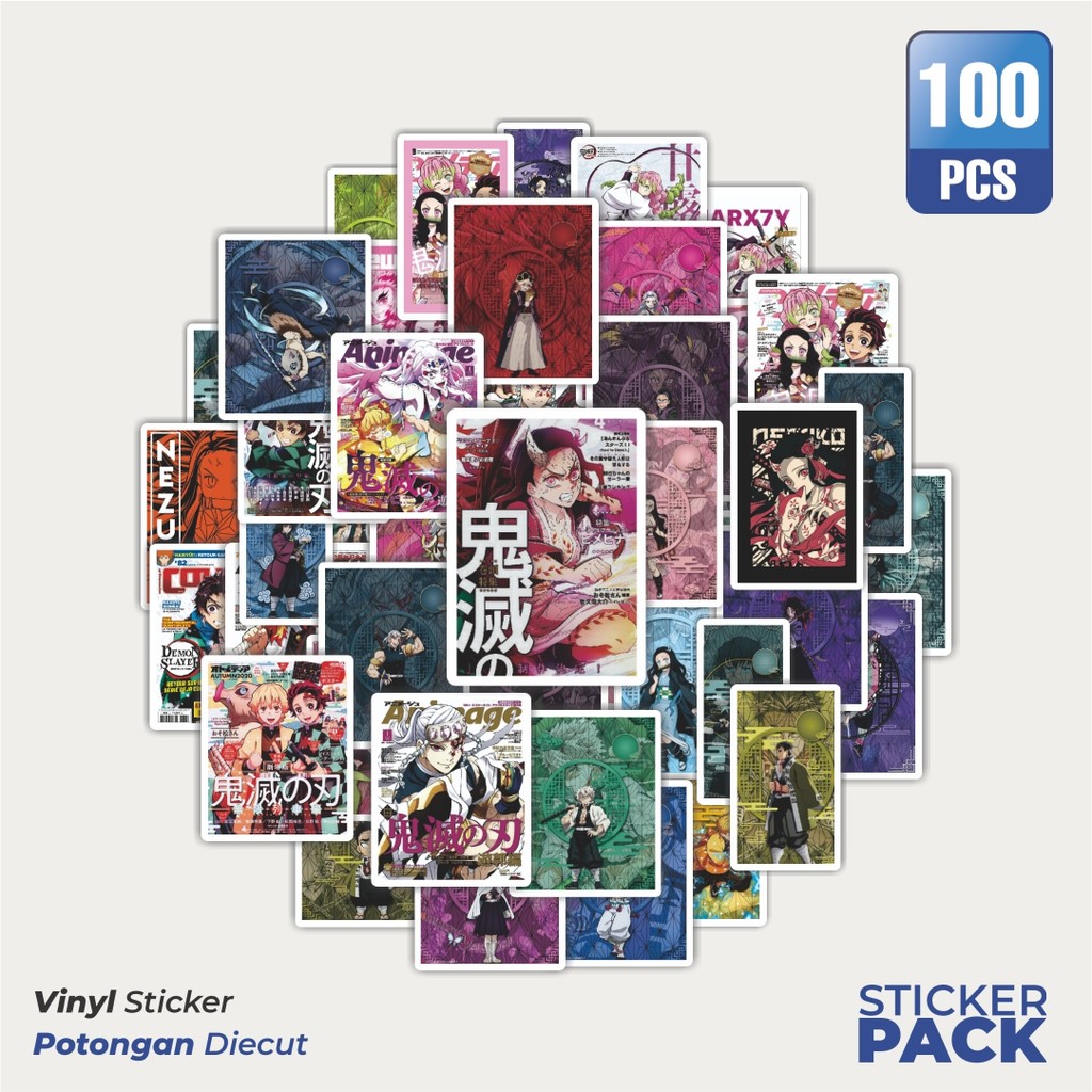 

Stiker Vinyl Stiker Poster Poster Anime Waterproof Aesthetic- Untuk Laptop, Motor, dan Helm - Paper Stationery Pack