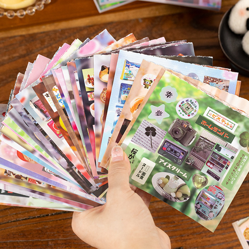 

Mr. Paper 2Style 40Pcs/bag Korean INS cartoon cute cut film sticker book DIY handbook creative material scrapbook photo frame