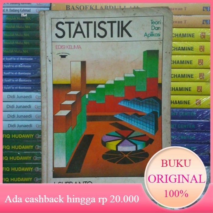 Buku STATISTIK Edisi Kelima jilid 1 J Supranto Erlangga Bekas