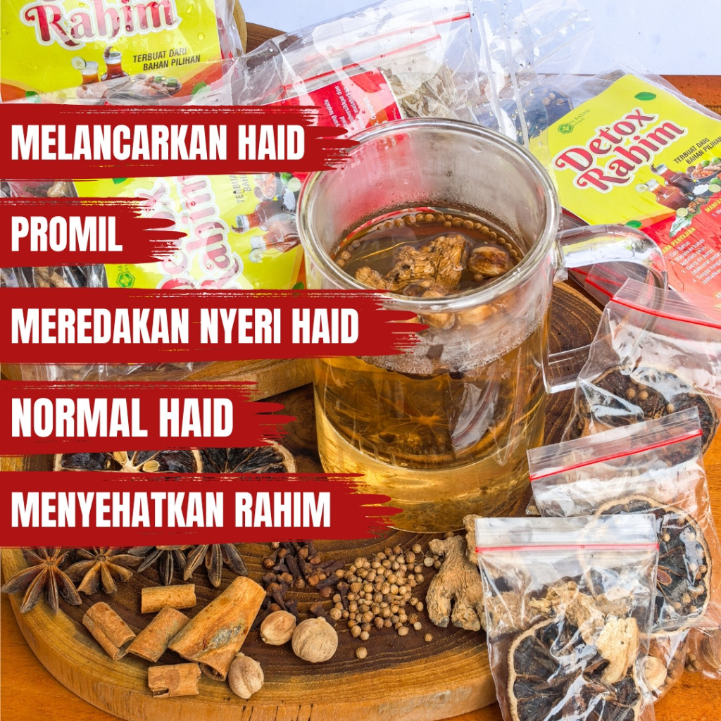 

Wedang Ramuan JSR Menyehatkan Detox Rahim Lancar Haid PROMIL Herbal Rempah Alami - 1pcs