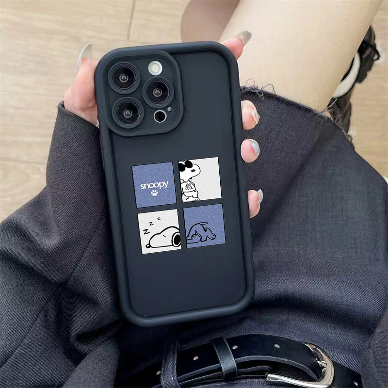 Case Realme C53 C11 C2 C55 C35 C51 C21Y C25Y C63 C65 C33 C67 C20 cute cartoon snoopy pattern soft an