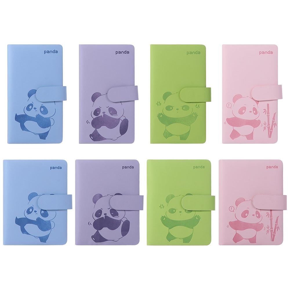 

Durable A6 B6 Pocket Notebook Cartoon Panda Portable Handbook Waterproof Cover 192 Pages Diary Book Stationery