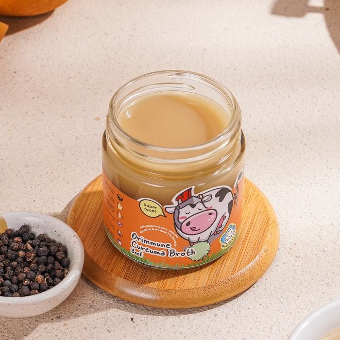 

NM Orimen ORIMMUNE Curcuma Beef Broth | Natural Immune Booster, Anti Flu Remedy & Anti-Inflammatory | Broth/Kaldu Sapi Grassfed & Sayuran Organik | Kaldu Sapi Anak - Unsalted
