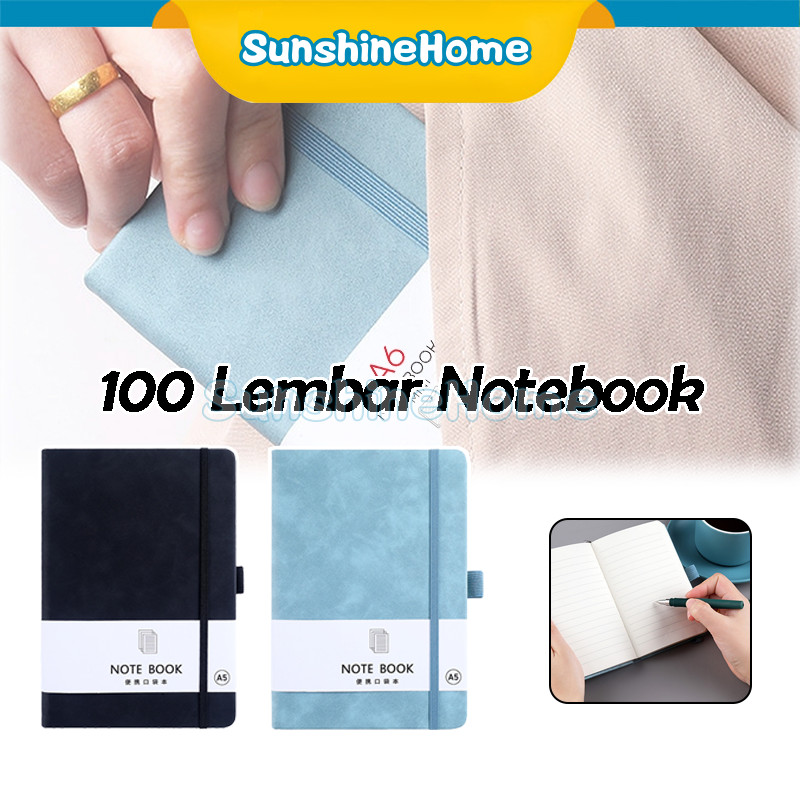 

Notebook A5/A6 Buku Diary Aesthetic Buku Catatan Buku Notes Kecil Notebook Tali 100 Lembar