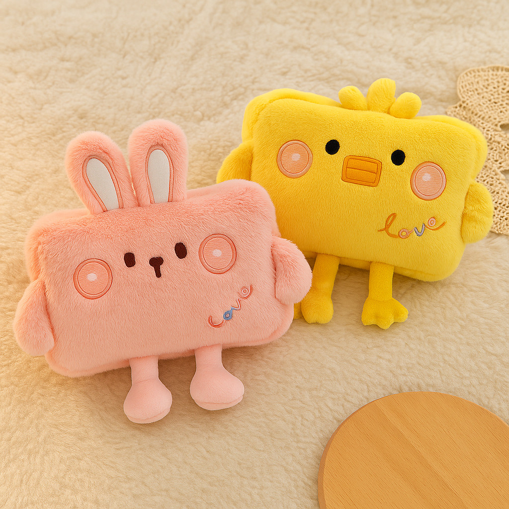 BANTAL PENGHANGAT LOVE RABBIT DAN LOVE DUCK BANTAL PEGHANGAT KARAKTER KARTUN BANTAL PENGHANGAT TERAP