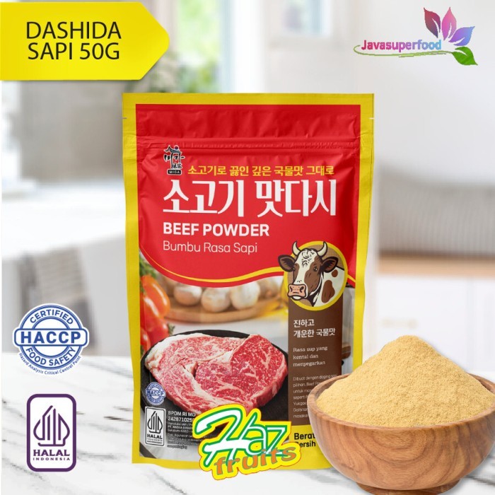 

Dashida Rasa Sapi | Sogogi Dashida Soup Stock | Bubuk Sapi | Bumbu Sapi 50 Gram