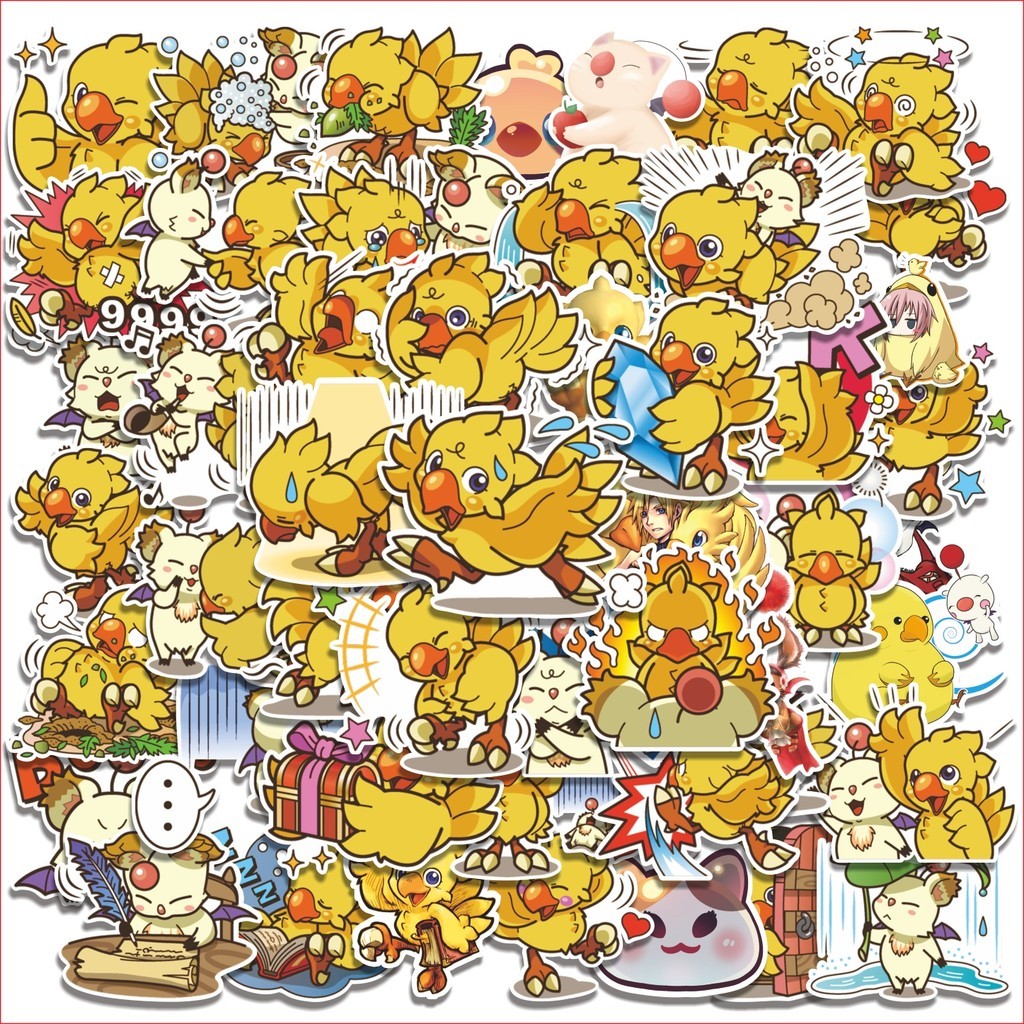 

COD 50 Pcs Stiker Chocobo Lucu Anti Air Untuk Dekorasi Notebook Sepeda Skateboard Handphone DIY