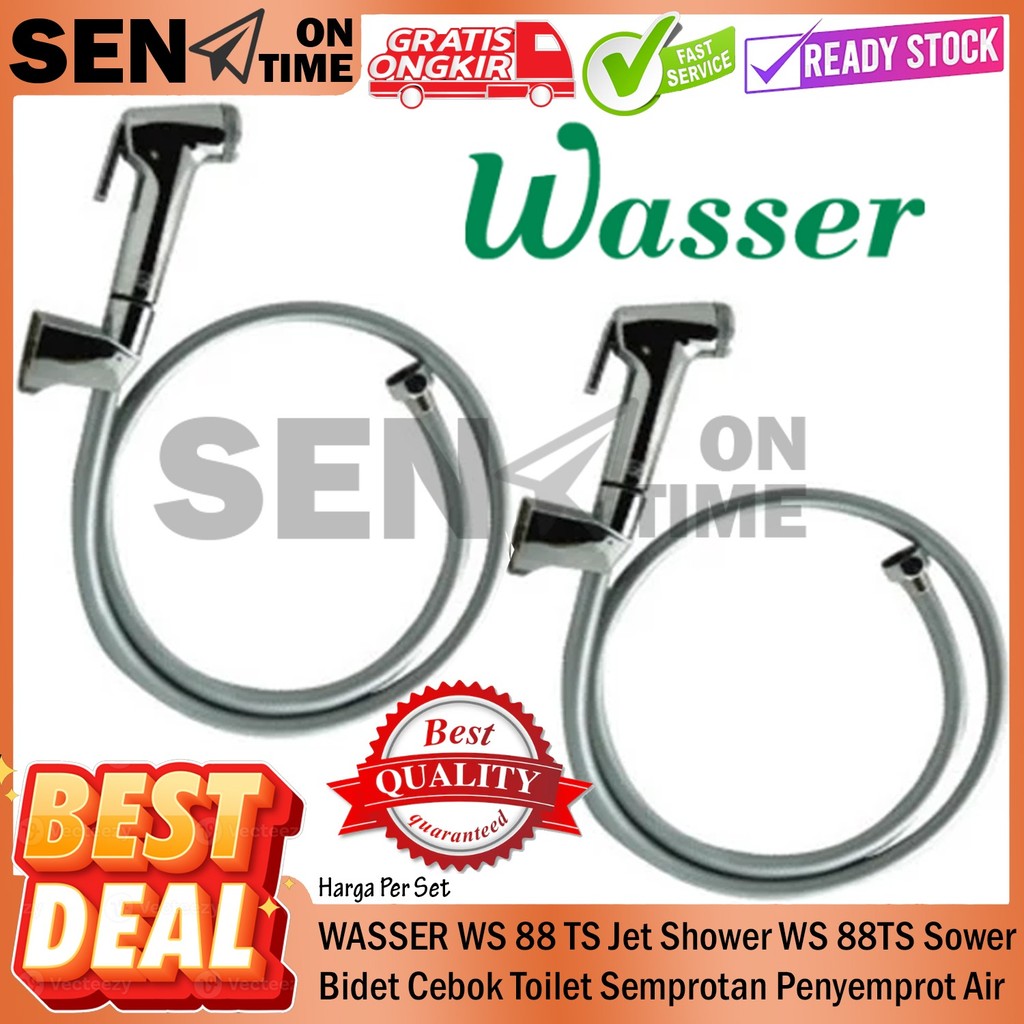 Jet Shower Closet Bidet Wasser WS 88TS Original Semprotan Cebok Closed Semprotan Penyemprot Keloset 