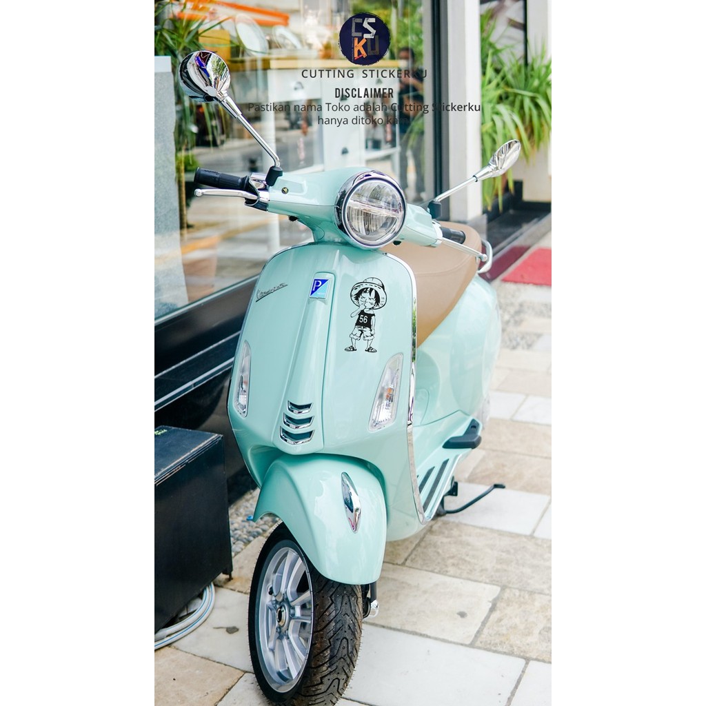FREE CUSTOM DESAIN Cutting Stiker Ngupil Luffy Boys Variasi Motor Mobil Sticker Anime  BAHAN STIKER 