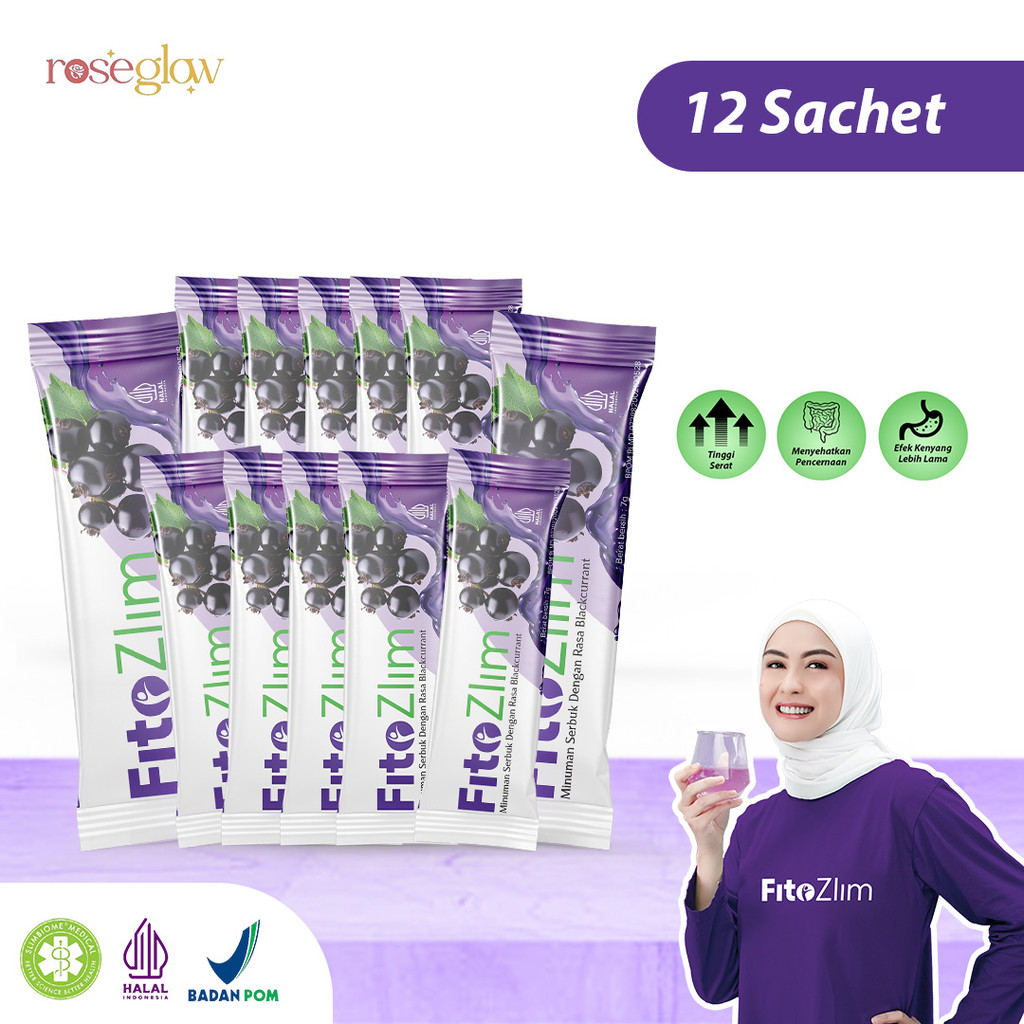 

FitoZlim 1 Pouch 12 Sachet Minuman Diet Pelangsing Fiber Tanpa Mules, Solusi Alami Menurunkan Berat Badan Cepat dan Sehat