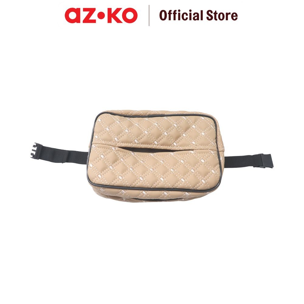 AZKO Otto Klasse Tempat Tisu Mobil Head Rest - Krem Beige Tissue Holder Tempat Tisu Mobil Perlengkap