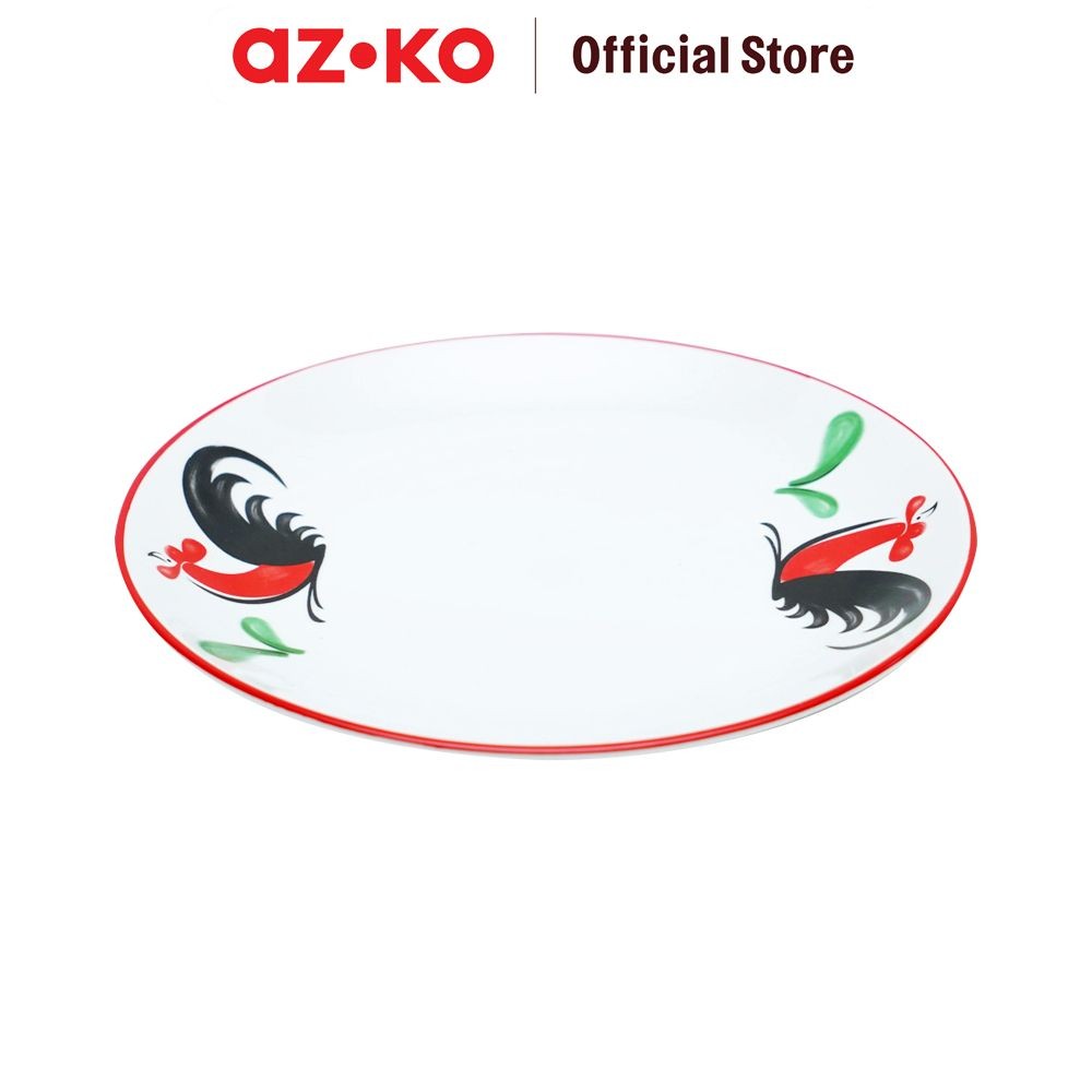AZKO Pendopo 17.78 cm Piring Makan Kukuruyuk Serving Plate Wadah Hidangan Food Grade Piring Lauk Ker