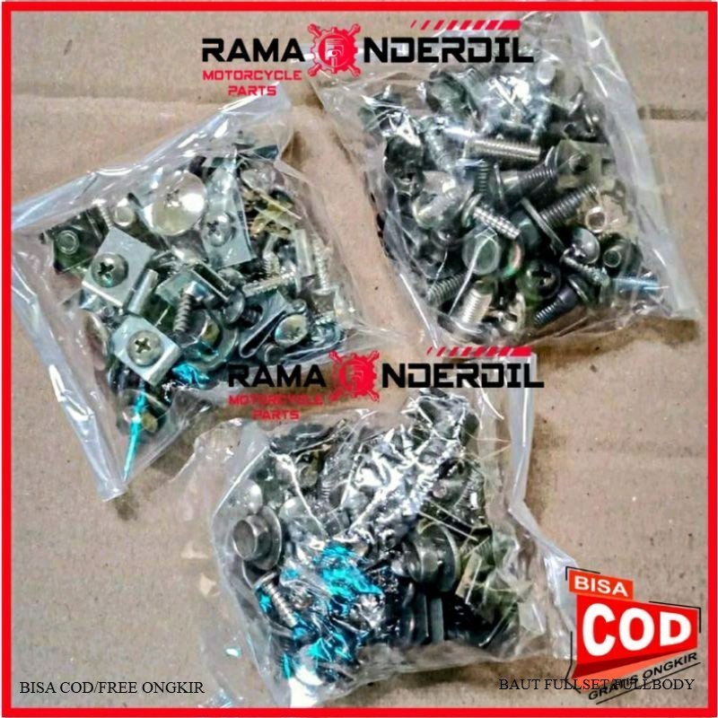 Baut Motor Satu set baut / baud mur full body motor Beat Fi esp thn 2014-2016