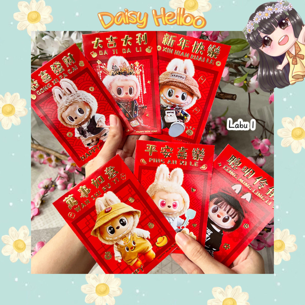 

Angpao Imlek 2025 Labubuu Monster Ukuran S isi 6 pcs Tahun Baru Sincia Amplop Merah Angpau Uang Chinese Atk Banjar Banjarmasin Bjm DaisyHelloo
