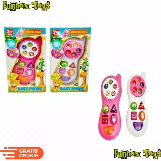 (PSD) Mainan hp Telepon Bayi Anak Balita Edukasi - Baby Phone Toys Mini Call - Tanpa Bubble