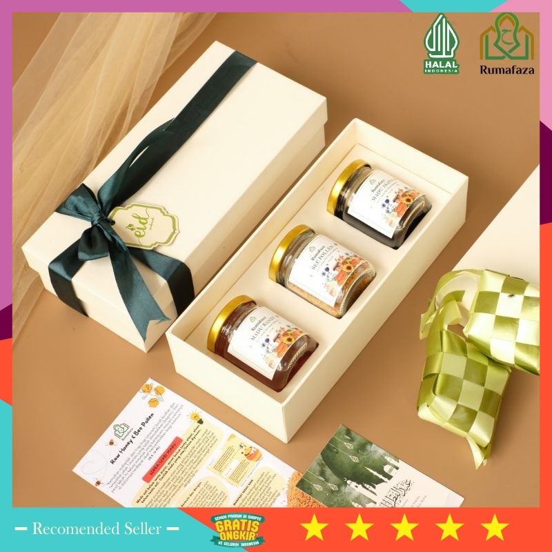 

Kado Hampers Lebaran Kekinian Unik VIral Murah / Healthy Set Hampers (2 Jar Madu dan 1 Jar Bee Pollen) - Gift Set/Kado Nikah, Hari Besar, Ulang Tahun, Ramadhan, Imlek (CNY), Promil, Lahiran, Hari Raya, Wisuda, Isoman