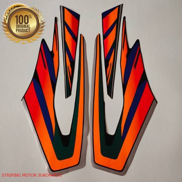 (ORI) striping yamaha RX king 1997 orange kualitas original