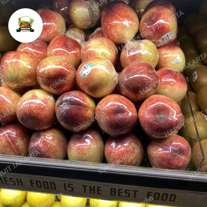 

peach white | Buah persik | peach white import australia 500 gr