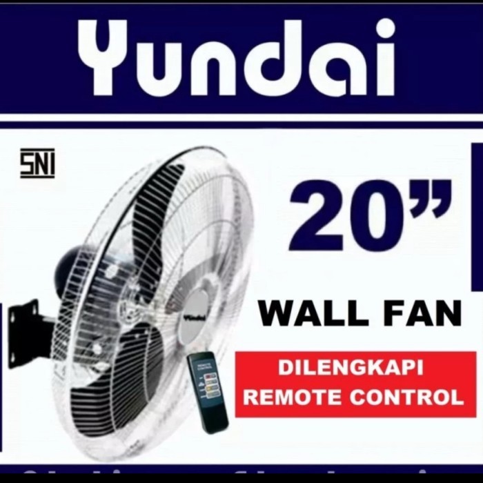 Yundai Wall Fan Remote 20 Inch / Kipas Angin Dinding Dilengkapi Remote Control