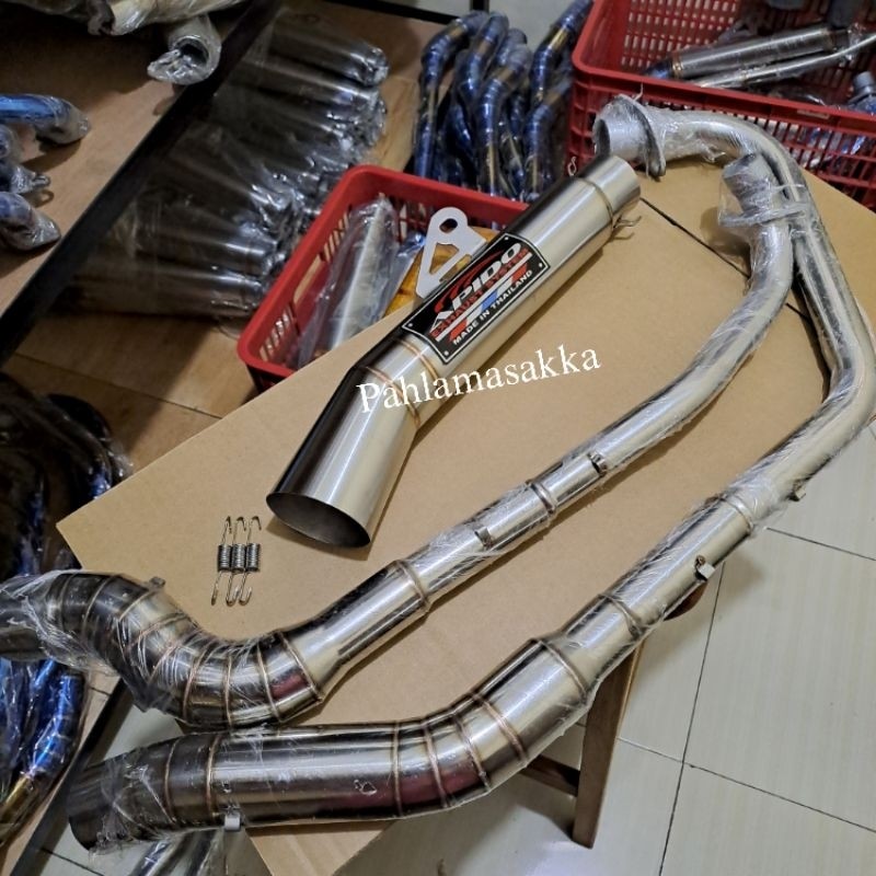 Apido super open pipe + big elbow Tmx 155 125 pinoy skygo rusi_tc bajaj raider 150carb,fi Euro 125 1