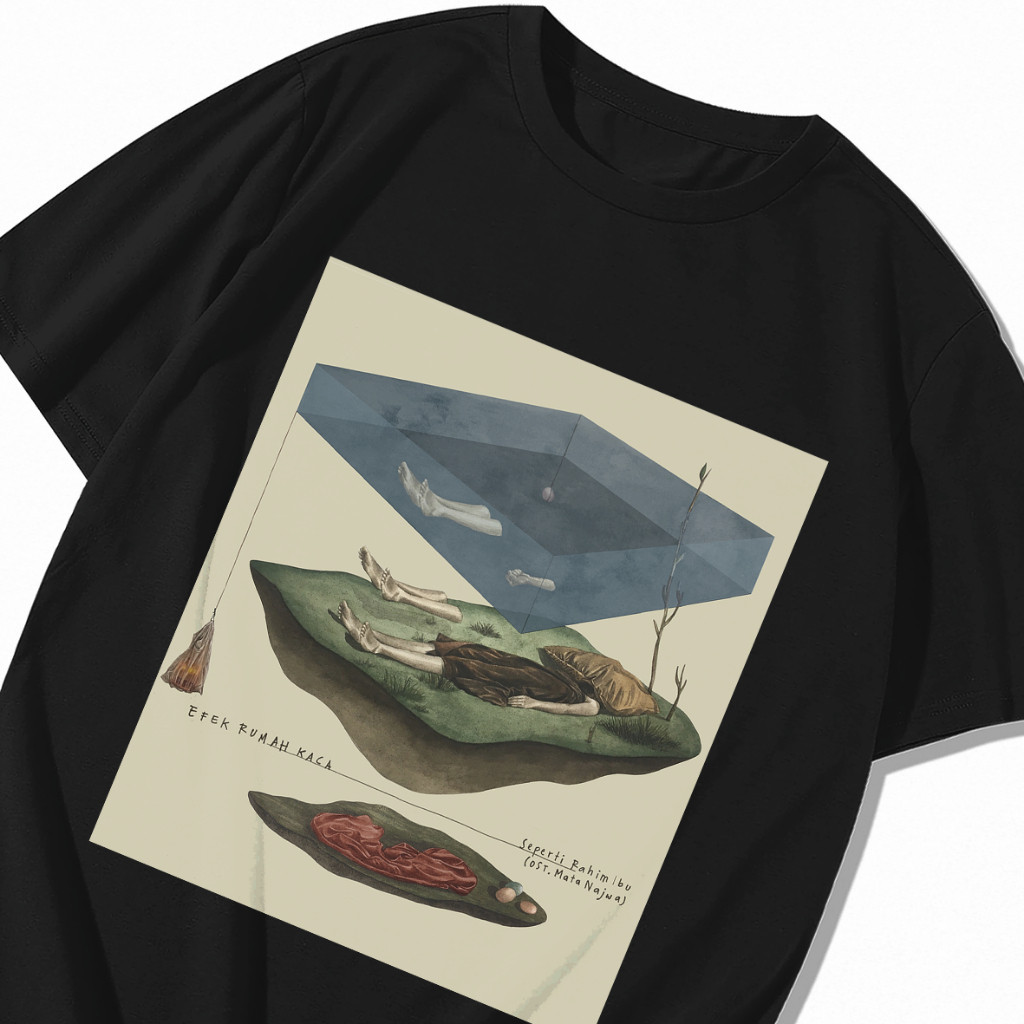BAJU KAOS pusat online; KAOS T-shirt Efek Rumah Kaca - Seperti Rahim Ibu | ost. Mata Najwa